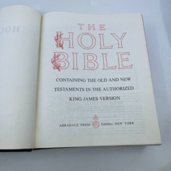 Vintage Michelangelo Edition King James Version Holy Bible 1965 Book - Picture 8 of 13